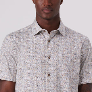 Bugatchi - Milo - Chemise manches courtes motifs OOOHCOTTON© - LE CAPITAINE D'A BORD