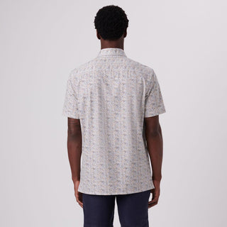 Bugatchi - Milo - Chemise manches courtes motifs OOOHCOTTON© - LE CAPITAINE D'A BORD