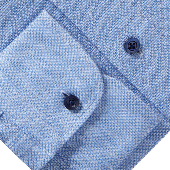 Emanuel Berg - Marseille - Chemise manches longues Premium Jersey Knit - Modern Fit - Bleu - LE CAPITAINE D'A BORD