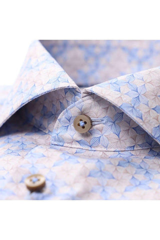 ETERNA 1863 - Chemise manches longues à motifs Modern Fit - LE CAPITAINE D'A BORD