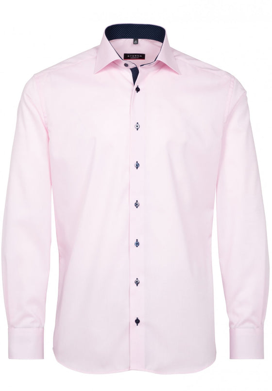 ETERNA - Chemise manches longues Modern Fit - Rose - LE CAPITAINE D'A BORD