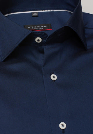 ETERNA - Chemise unie Performance manches longues - Modern Fit - LE CAPITAINE D'A BORD