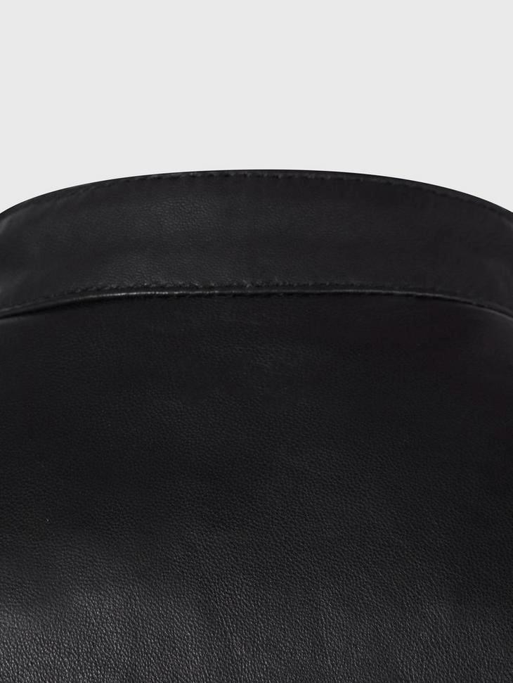 Veste De Course En Cuir De Mouton John Varvatos, Taille M, Indigo, Modèle L1167U3B-A761B