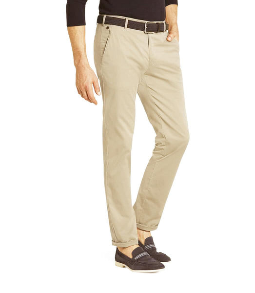 Straight cut pants with gold-tone details - EDNA