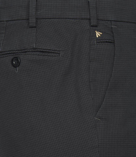 Meyer - Pantalon coton pied de poule Milano 8566 - LE CAPITAINE D'A BORD