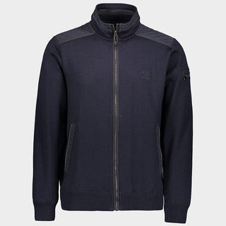 Paul & Shark - Cardigan zip de laine avec nylon aux épaules - LE CAPITAINE D'A BORD