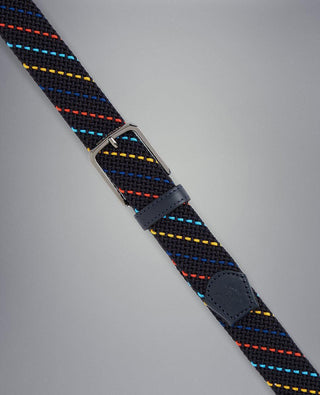 Paul & Shark - Ceinture tressée élastique multicolore - LE CAPITAINE D'A BORD