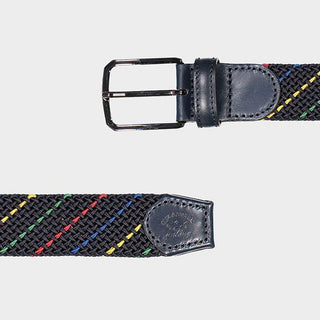 Paul & Shark - Ceinture tressée élastique multicolore - LE CAPITAINE D'A BORD