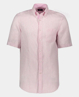 Paul & Shark - Chemise de lin manches courtes à rayures - LE CAPITAINE D'A BORD