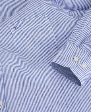 Paul & Shark - Chemise de lin manches longues à rayures - LE CAPITAINE D'A BORD