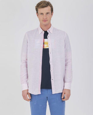 Paul & Shark - Chemise de lin manches longues à rayures - LE CAPITAINE D'A BORD