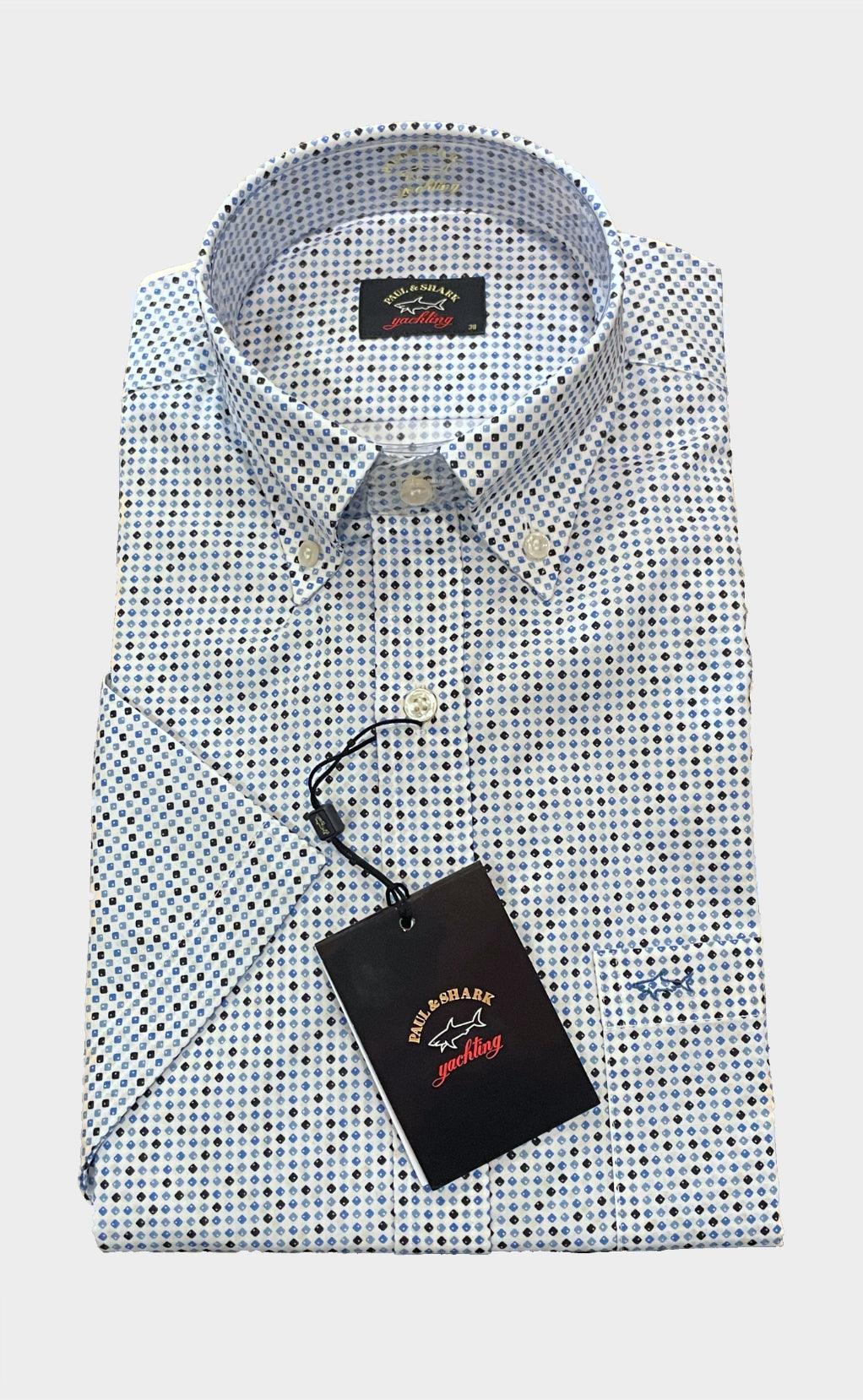 Chemise à col officier en coton stretch technique | Emporio Chemise à col officier en coton stretch technique | Emporio