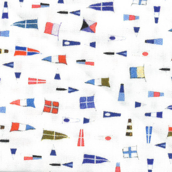 Paul & Shark - Chemise manches courtes avec drapeaux nautiques - LE CAPITAINE D'A BORD