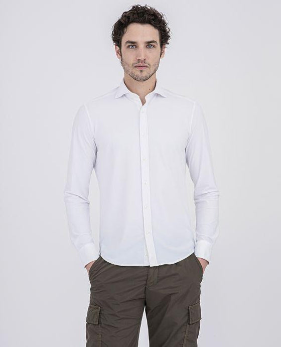 Chemise stretch manches longues bleu marine homme | La Halle Chemise stretch manches longues bleu marine homme | La Halle