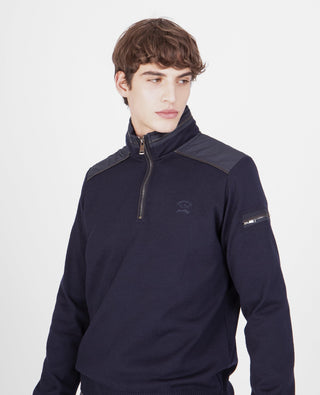 Paul & Shark - Col zip de laine avec appliqués de nylon - LE CAPITAINE D'A BORD