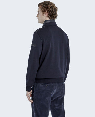 Paul & Shark - Col zip de laine avec appliqués de nylon - LE CAPITAINE D'A BORD
