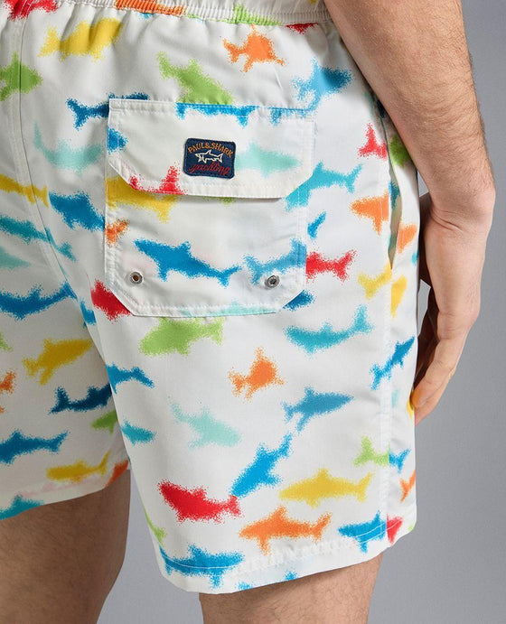 Paul & Shark - Maillot de bain avec imprimé requins - LE CAPITAINE D'A BORD