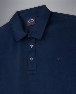 Paul & Shark - Polo uni manches courtes à col chemise - LE CAPITAINE D'A BORD