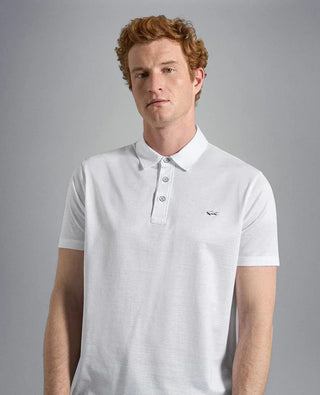 Paul & Shark - Polo uni manches courtes à col chemise - LE CAPITAINE D'A BORD