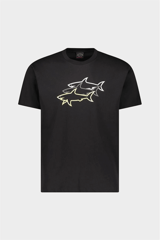 Paul & Shark - T-shirt de coton avec 3 requins - LE CAPITAINE D'A BORD