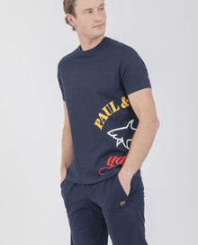  Paul & Shark - T-shirt de coton logo sur le côté - LE CAPITAINE D'A BORD