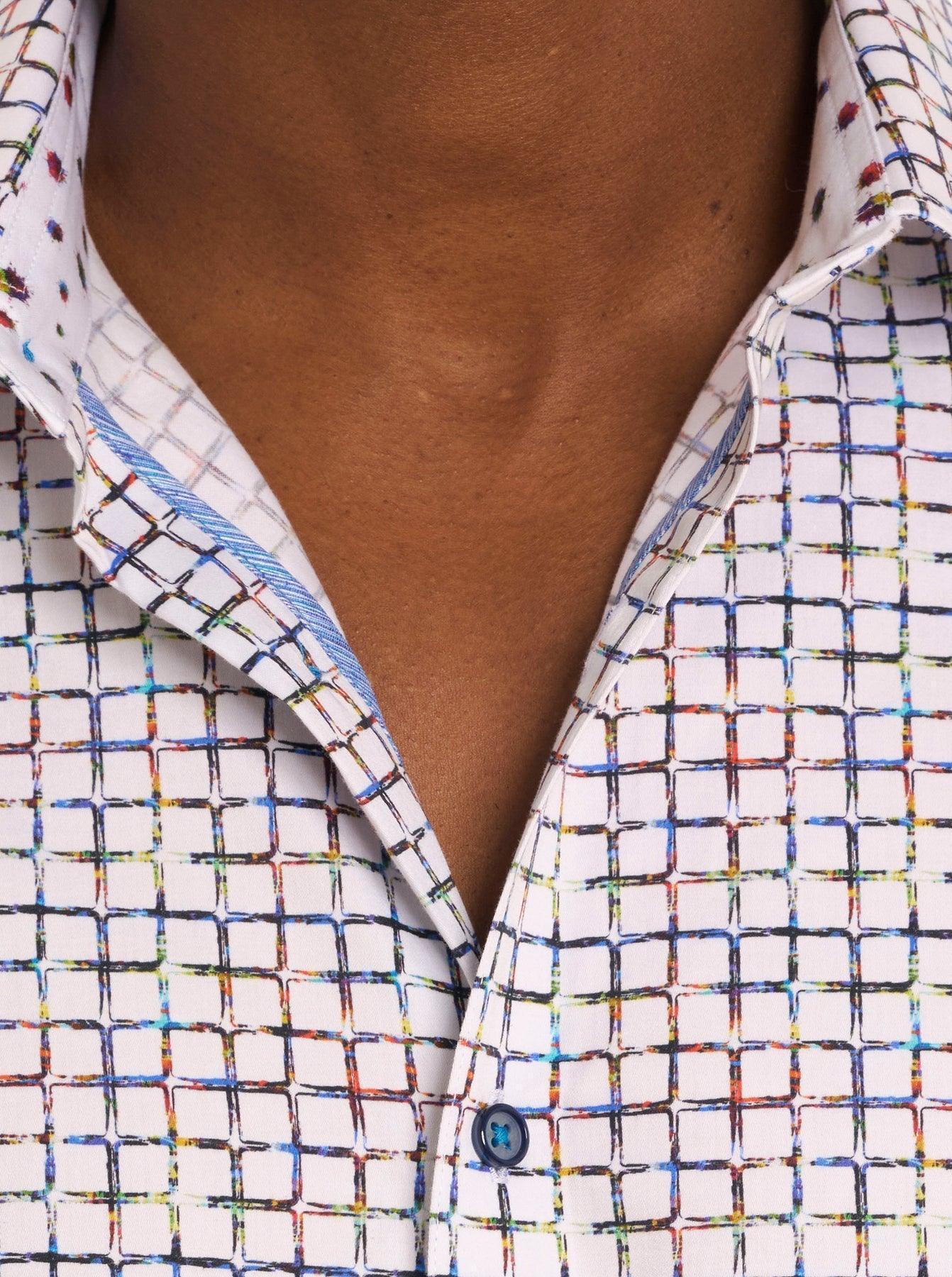 Chemise Robert Graham Boise – Fleurs Multicolores – Manches Courtes – Taille S