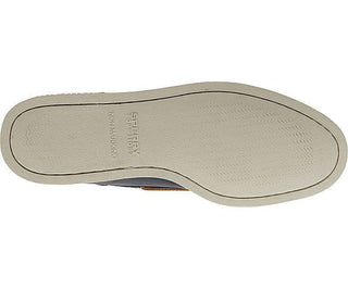 Close-up of Sperry men's boat shoe non-marking sole in light beige