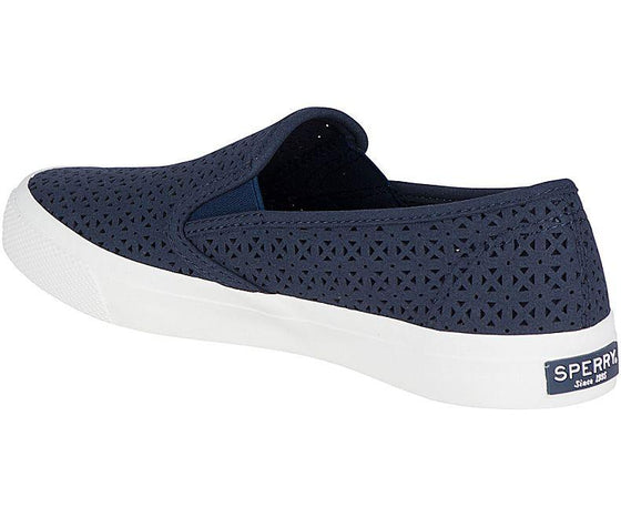 Sperry - Women's Seaside Nautical Perforated - Navy - LE CAPITAINE D'A BORD